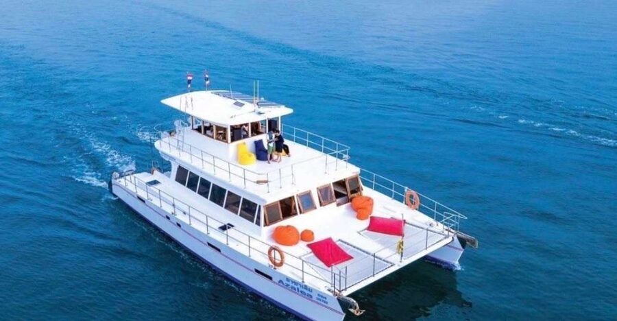 Amazing Coral Island & Sunset Dinner with Power Catamaran - Coral Island (Phuket): beach, snorkeling gear, and active water time
