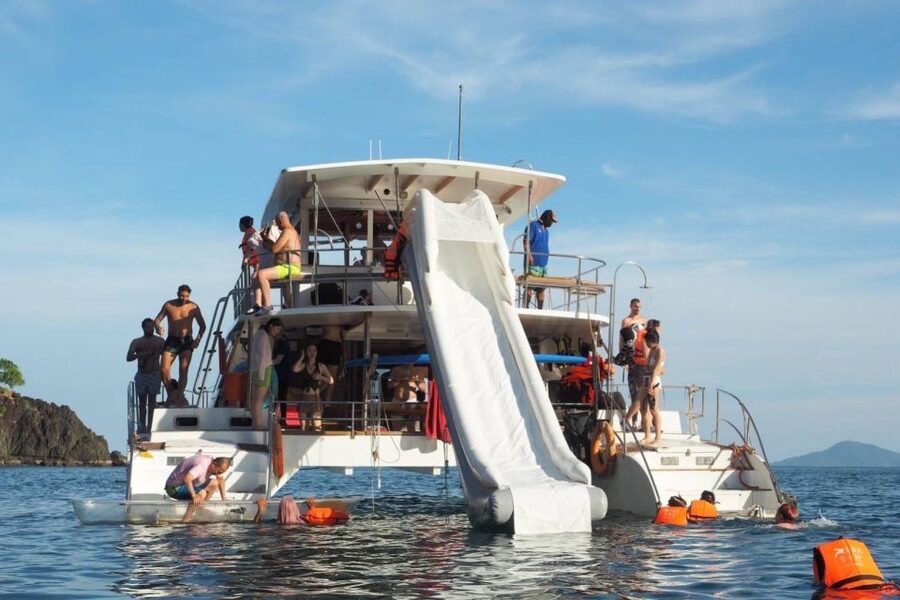 Amazing Coral Island & Sunset Dinner with Power Catamaran - Promthep Cape fishing stop: when dinner starts to feel real