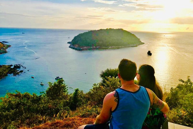 Amazing Phuket Sunset: Promthep Cape, Monkey Hill, Chillva Market - Monkey Hill and Khao Rang Hill Viewpoint: city views plus a playful distraction