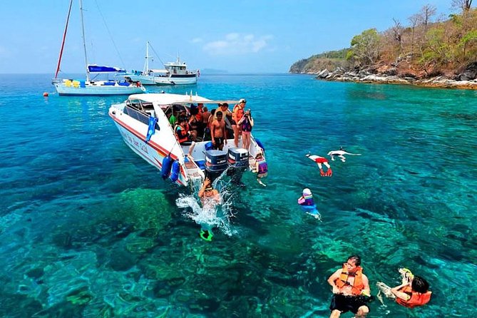 Coral Island and Racha Island Snorkeling Tour By Speedboat From Phuket - Racha Island lunch and beach time: when you want calmer water