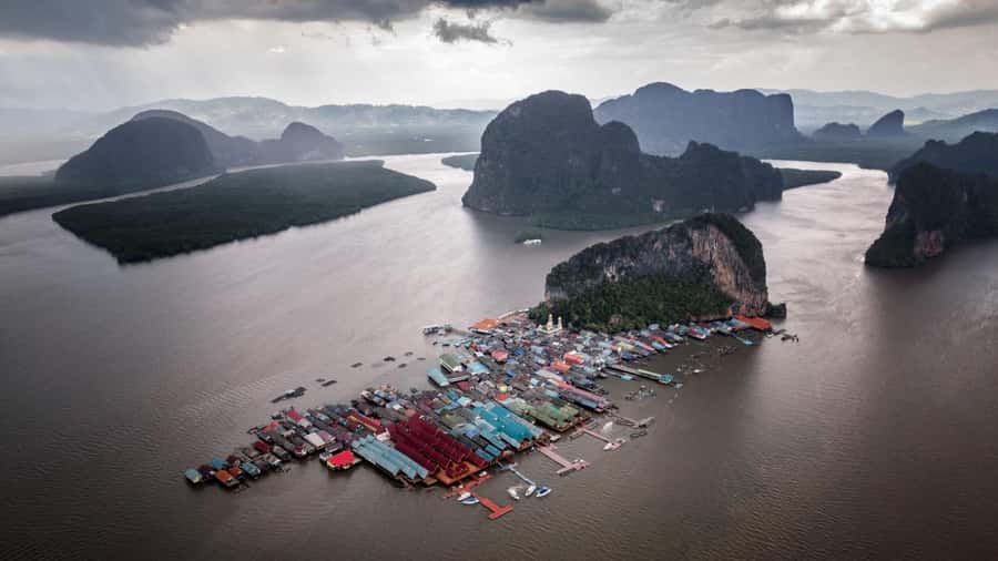Evening James Bond Island&Plankton Tour by Private longtail. - Hin Rom, Hin Rom, Takua Thung: the return-time scenery
