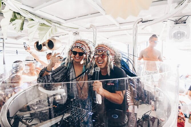Freedom Party Boat Cruise By HYPE Boat Club Phuket - Include Pickup Transfer - Stop 1, Koh He: lunch, views, and an early DJ groove