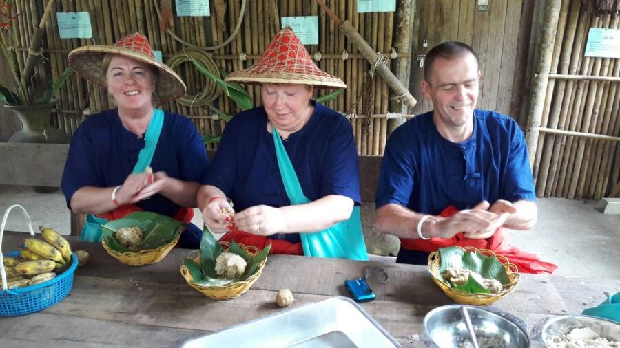From Phuket: Elephant Care Experience with Rafting & Zipline - Elephant Care Park: Mahout Uniforms and Trust-Based Feeding