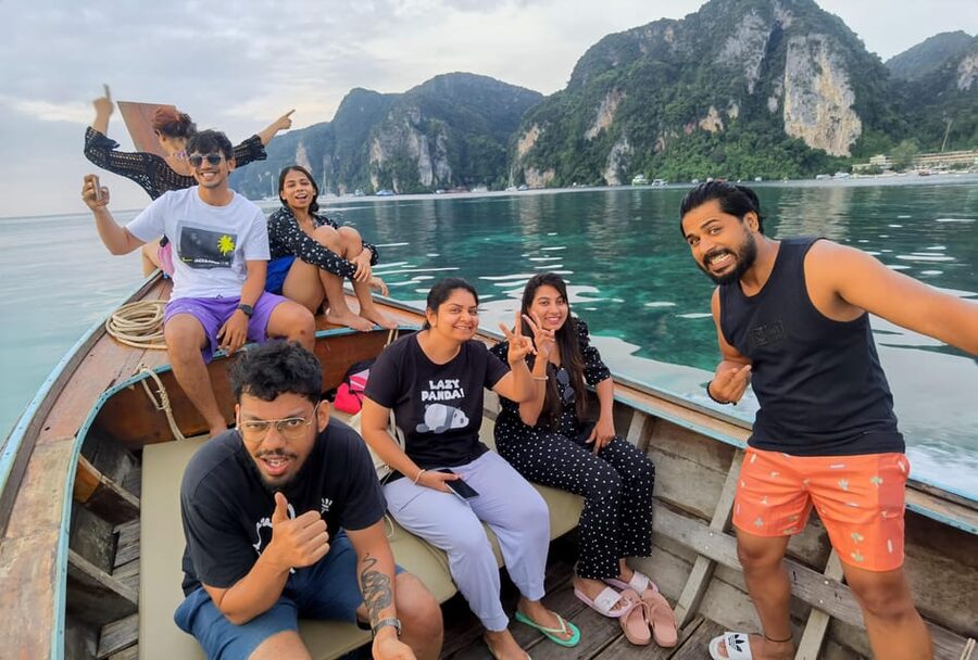 From Phuket: Krabi Transfer with Phi Phi Longtail Boat Tour - Pileh Lagoon and the water-stops that feel like a break from crowds