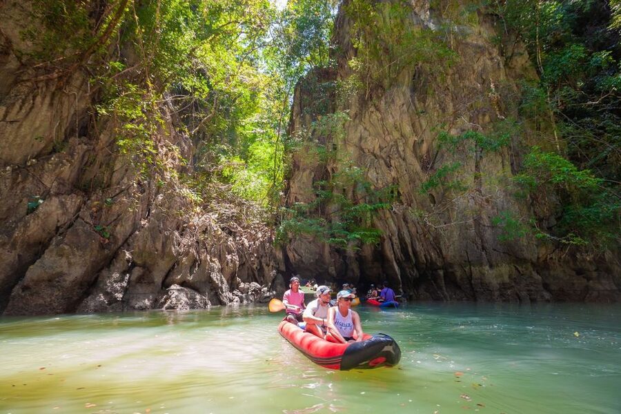 From Phuket: Phang Nga Bay and Canoeing Tour by Big Boat - Lunch and free time on the water: the buffet you can trust