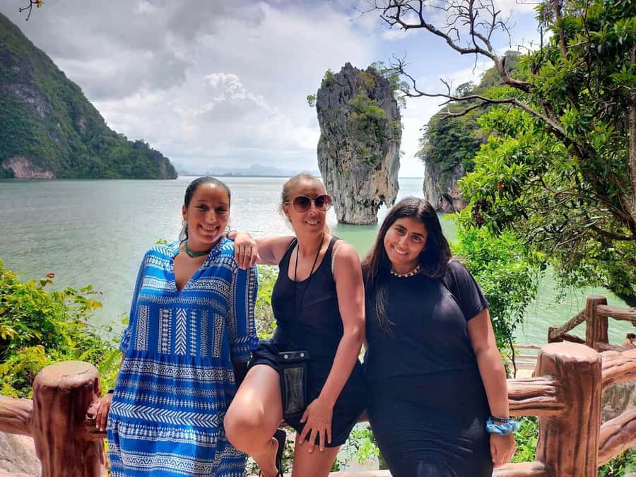 From Phuket: Phang Nga Bay Catamaran Adventure Tour - James Bond Island and Khao Phing Kan: limestone cliffs with a movie connection