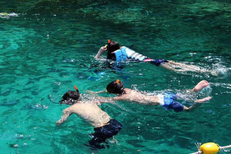 From Phuket: Phi Phi Island Private Full-Day Speedboat Trip - Bamboo Island: beach time plus a real chance to swim and snorkel