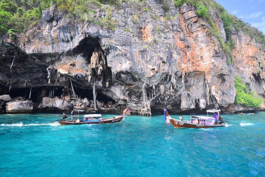 From Phuket: Phi Phi, Maya Bay, & Khai Islands Premium Trip - Phi Phi Don Break: Lunch, Shopping, and a Real Breather