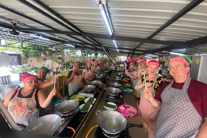 Half day Thai cooking Class + Market tour+Garden tour - Short Stop at Banzaan Fresh Market Near Patong
