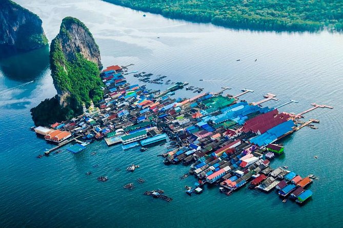James Bond Island and Phang Nga Bay Tour + Canoeing By Speedboat From Phuket - Stop 1: Phang Nga Bay limestone karsts and the first wow factor