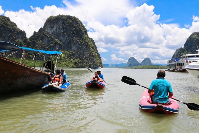 James Bond Island and Phang Nga Bay Tour + Canoeing By Speedboat From Phuket - Stop 4: Thalu Mountain kayaking through caves and channels