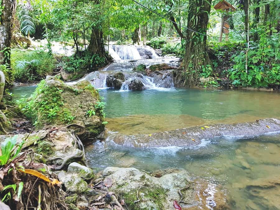 Pa Tong: Rainforest Day Trip with Cave, Rafting, ATV & Lunch - Suwanakhua Monkey Cave: temple views plus a small extra fee