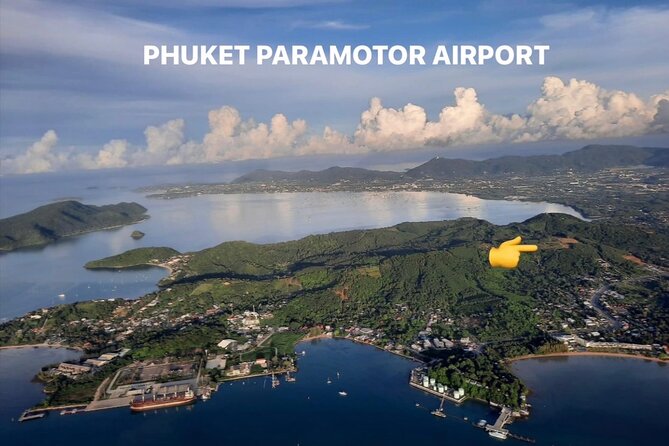 Paramotor Phuket - The best part: Phuket views toward Phi Phi, Chalong Bay, Promthep, and Big Buddha