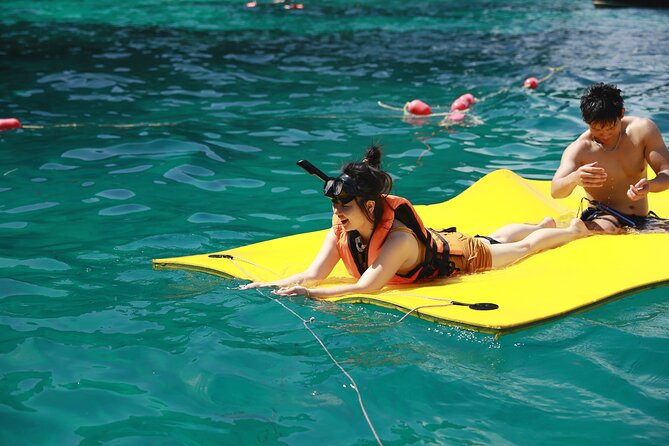 Phi Phi Island & Maiton Island Full Day Tour with Luxury Yacht - Ko Phi Phi Lee Snorkeling Hour: One Clean Slot for Snorkel Time