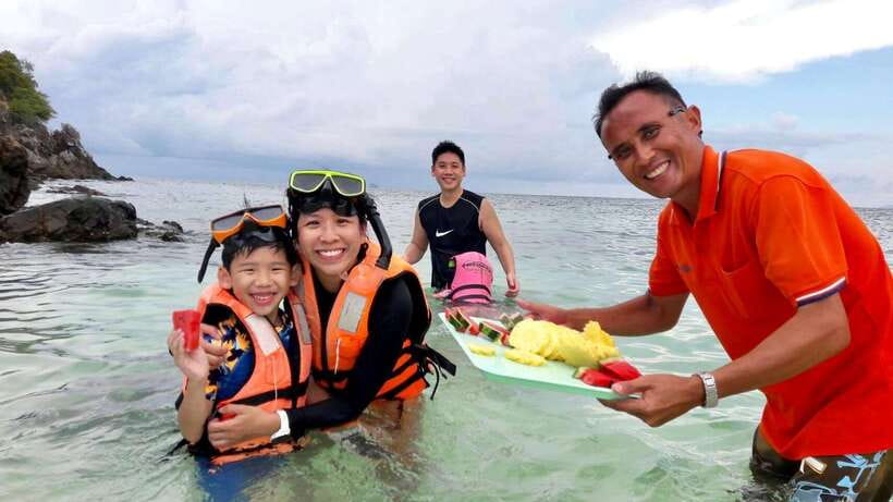 Phuket: 3 Khai Islands Relax & Snorkeling Half/Full Day Tour - Khai Nui Island: The Tiny Jump-Off Stop That Depends on Sea Conditions
