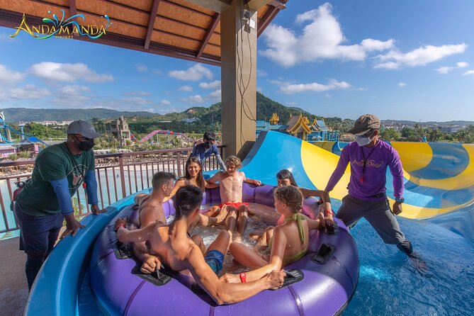 Phuket: Andamanda Water Park Admission Ticket - The Floating Village Restaurant: Thai Market Vibes, Park Food Reality