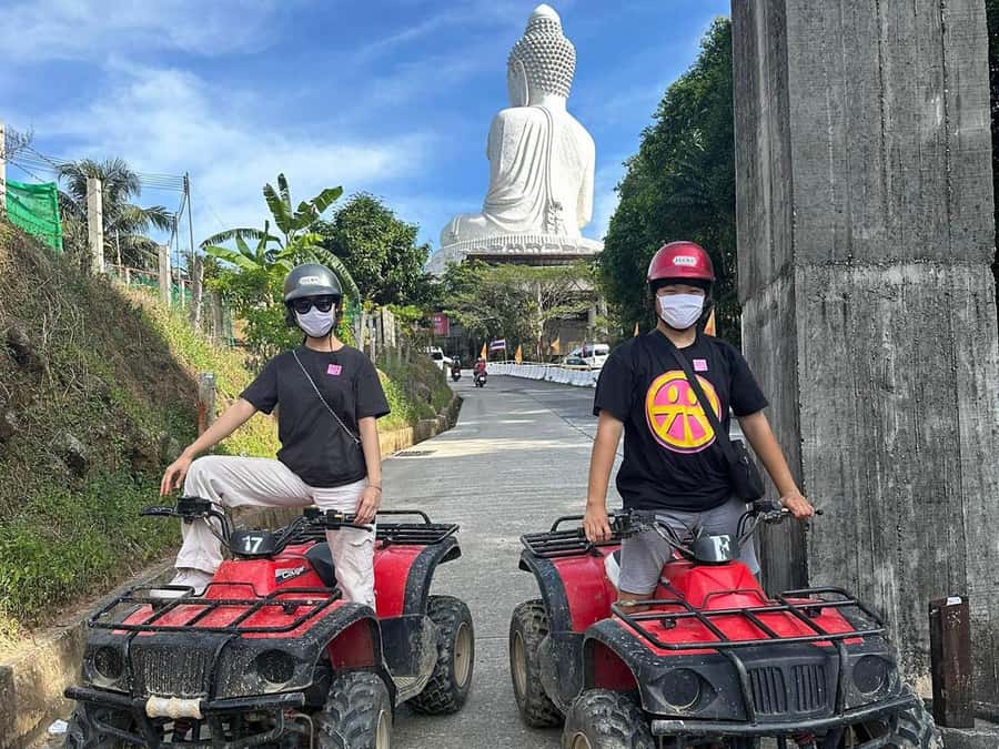 Phuket: ATV and Zipline Panoramic Adventure - Big Buddha stop: outside views, photo angles, and the closure reality