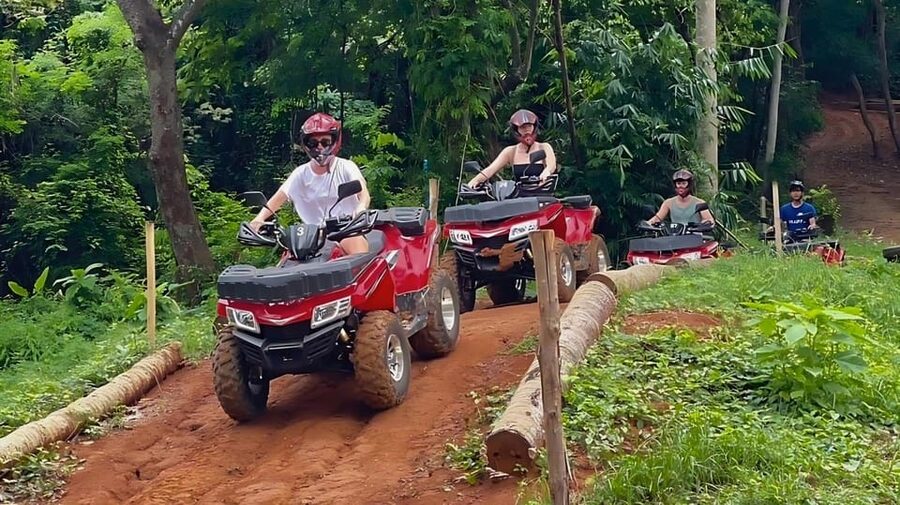 Phuket: ATV Ride with Secret Sea Viewpoints and Swing - Bamboo coffee, fruit, snacks, and what the food break is really like