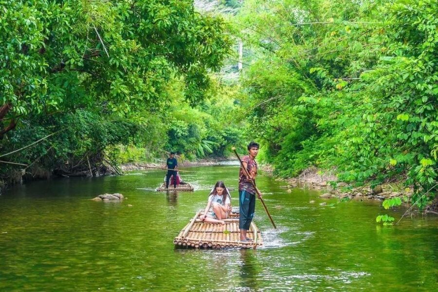 Phuket: Bamboo Rafting, Monkey Cave, and ATV Option - Jungle Walk to a Waterfall: Self-Guided, Swim-Optional, Time-Saving