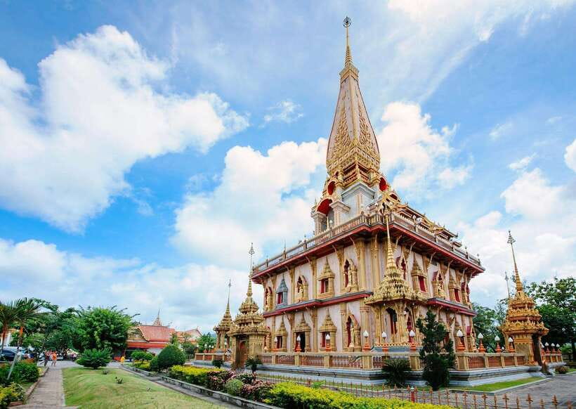 Phuket:City Tour,Big Buddha, Forest Safari Tiger Park Canopy - Wat Chalong details: temple art, local reverence, and how to enjoy it
