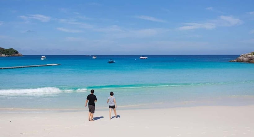 Phuket: Coral and racha Islands Snorkeling Trip with Lunch - Coral Island: beach time on soft sand, plus optional add-ons