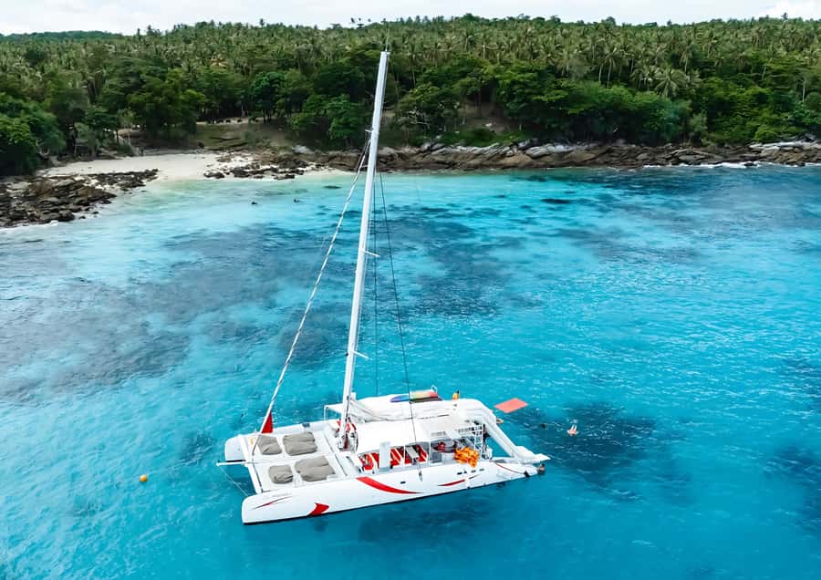 Phuket: Coral, Racha, Promthep Island Catamaran Trip & Lunch - Racha Island and Coral Reef Snorkeling: where the day earns its keep