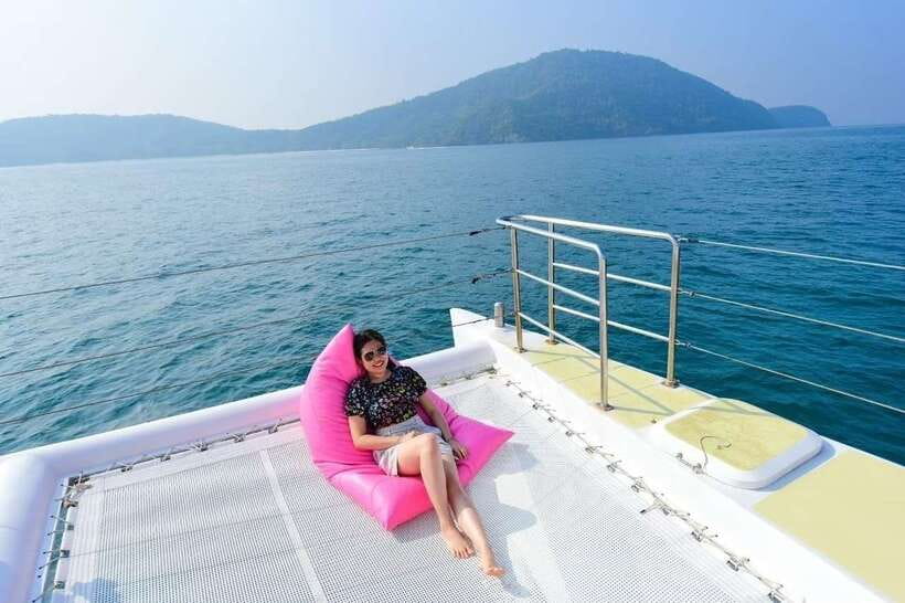Phuket: Coral Yacht Boat Tour to Coral Island with Sunset - Maiton Island and the Dolphin Maybe Moment