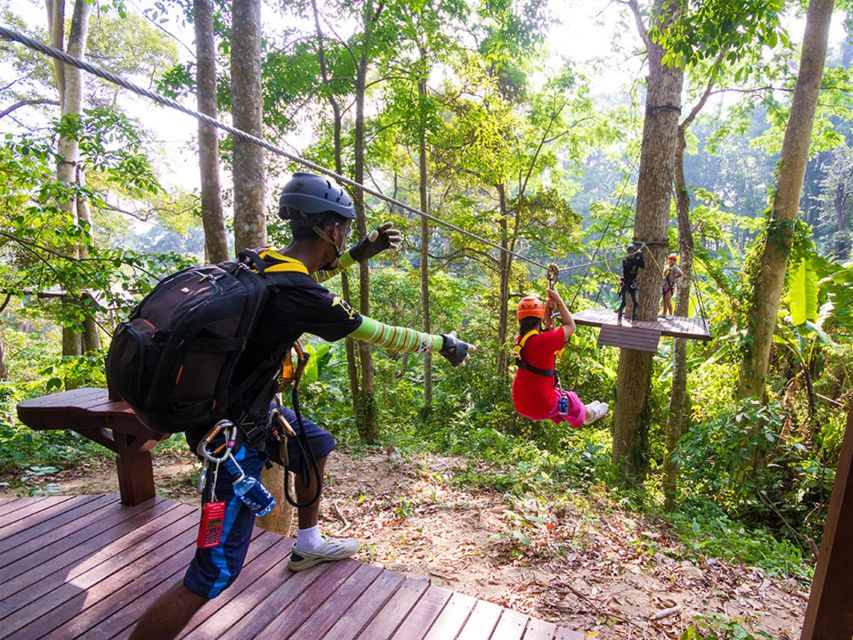Phuket: Hanuman World Zip Line Adventure - Platform stops: why “pause moments” matter when you’re scared of heights