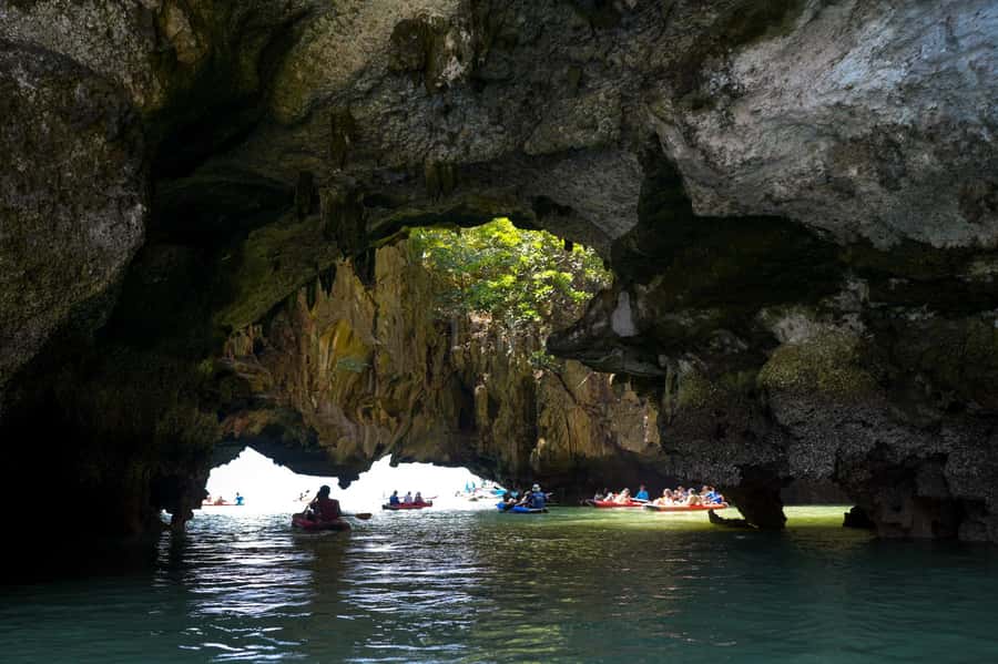 Phuket: James Bond Day Tour and Canoeing by Big Boat - The Phuket-to-Phang Nga Bay route, minus the tourist chaos