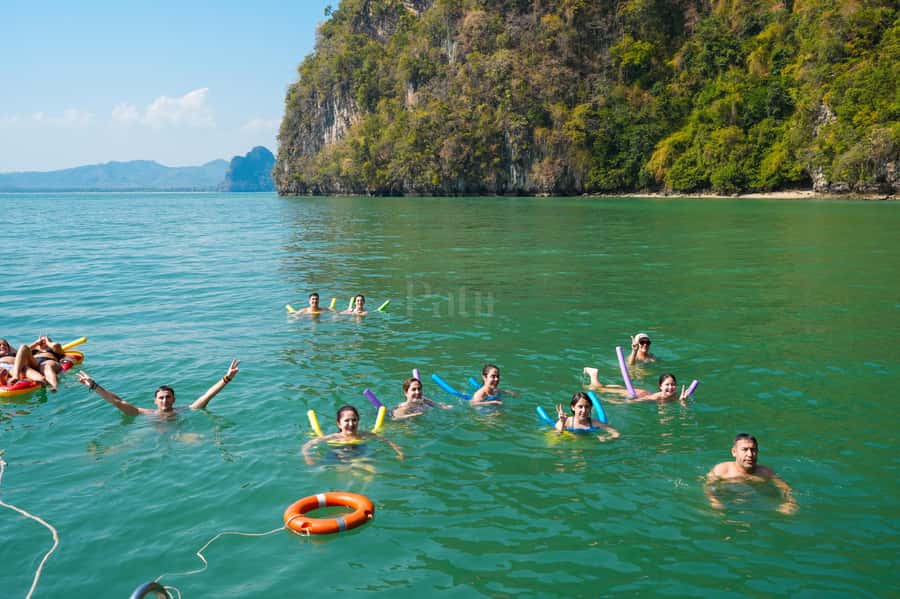 Phuket: James Bond Day Tour and Canoeing by Big Boat - The lagoon swim: crystal-clear water and a time to slow down