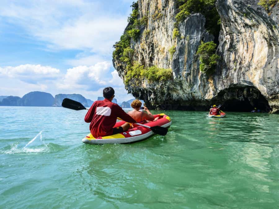 Phuket: James Bond Island Canoeing & Sunset Yacht Dinner - Ko Hong canoeing: caves, lagoons, and the payoff