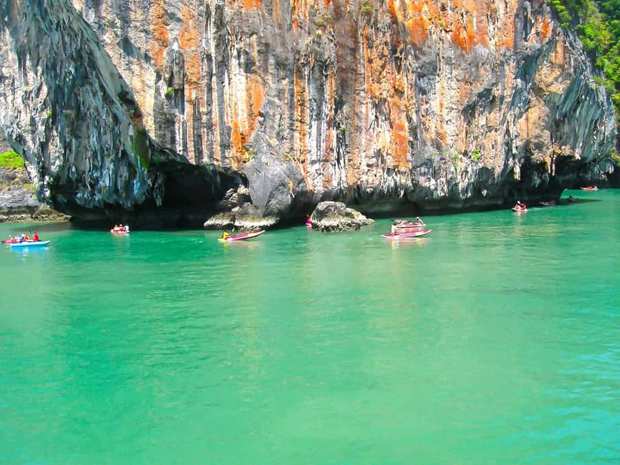 Phuket: James Bond Island Sea Canoe by Speedboat - Koh Naka Yai: beach time and a final swim before the ride back