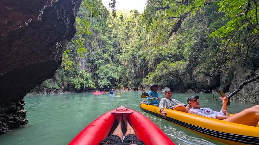 Phuket: James Bond & Panyi Day Tour with Canoeing & Lunch - Hong Island kayaking: the paddling highlight