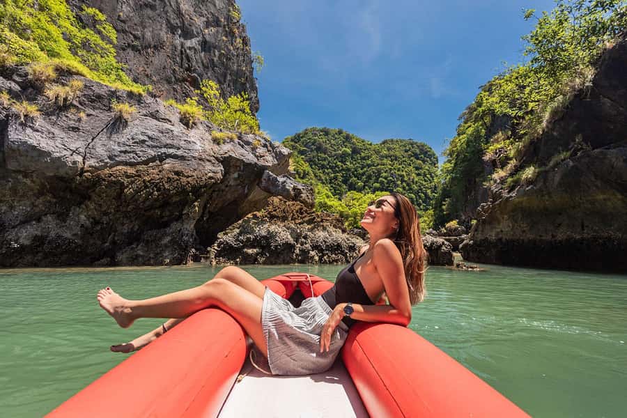 Phuket: Lazy Khao Phing Kan & Yao Islands Speedboat Day Tour - Sandbank Beach and Ko Yao Yai: short breaks that keep the day from feeling like a blur