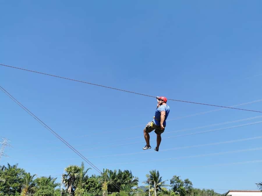 Phuket: Monkey Cave, Water Rafting, Zipline with ATV Option - Zipline over the treetops: 150-meter lines and why one run can feel short