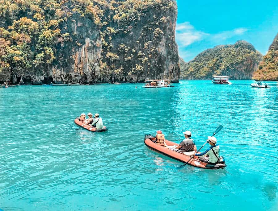 Phuket: Phang Nga Bay Bioluminescent Plankton and Sea Canoes - James Bond Island at sunset: Koh Tapu photos without the early chaos