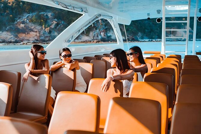 Phuket: Phi Phi, Bamboo & Maiton Speed Catamaran Tour - Stop 1: Bamboo Island for white sand and early snorkeling