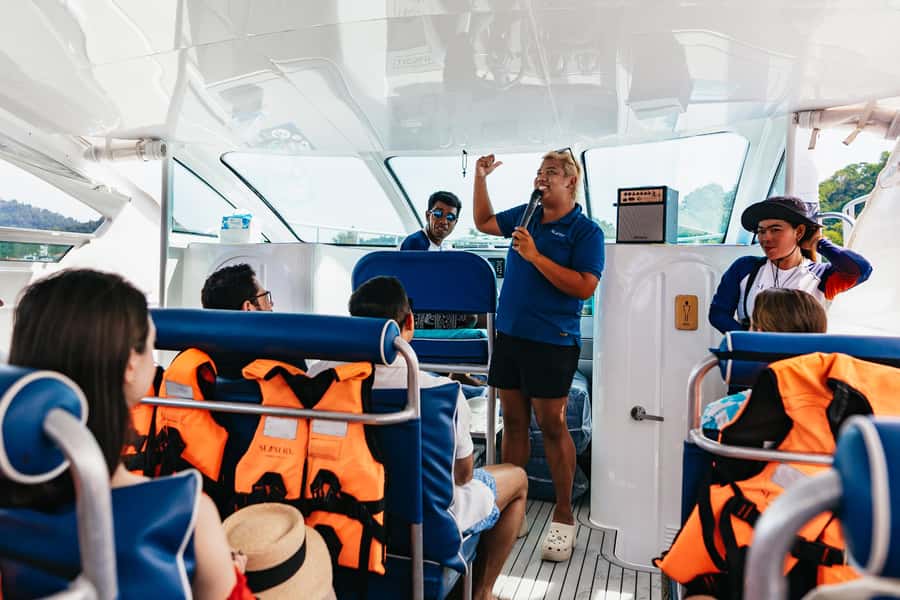 Phuket: Phi Phi Islands Day-Trip by Speed Catamaran - Maiton Private Island and the dolphin-watching chance at sunset