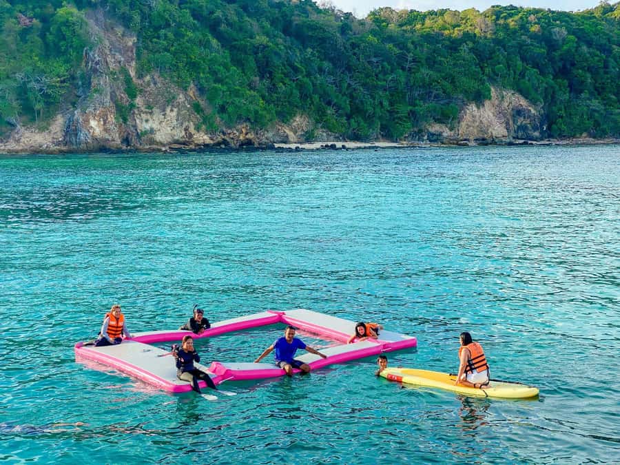 Phuket: Phi Phi Khai or Maiton Island by Speedboat/Catamaran - Maiton Island Upgrade: Kayaks, Paddleboards, and a Water Slide Moment