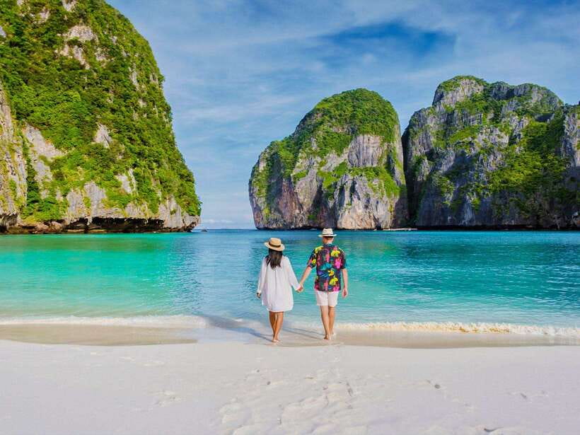 Phuket: Phi Phi, Maya and Khai Or Bamboo Island by Catamaran - Maya Bay: the iconic stop, rope-line rules, and crowd reality
