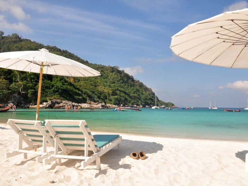 Phuket: Racha and Banana Beach by Speedboat with Lunch - Banana Beach on Coral Island: lunch, shade, and optional thrill rides