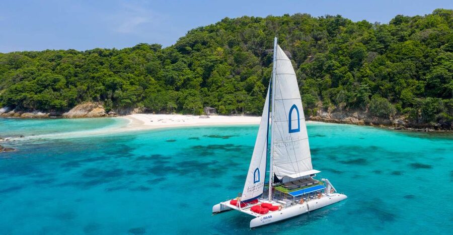 Phuket: Racha and Coral Island Catamaran Tour with Lunch - Racha Island stop: white sand and snorkeling time