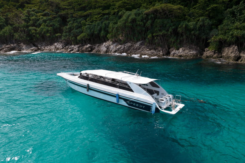 Phuket: Racha and Coral Islands Speedboat Trip with Lunch - Racha Island: Beach Time, Snorkeling Gear, and Marine Life Encounters