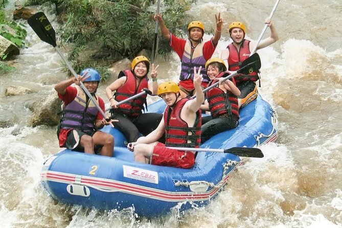 Phuket Rafting ATVing Flying Fox Full Day Activities By VIP Mini Van - LunchBox by the rock river: halal, vegan on request, and one temperature warning
