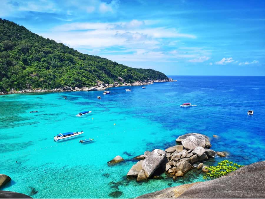 Phuket: Similan Island Day Trip by Speed Boat Catamaran - Koh Si viewpoint and walking beaches: the calm part of the schedule