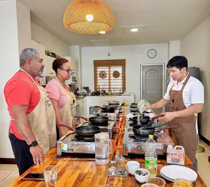 Phuket: Thai Cooking Class with 4 Dishes and Market Visit - Tasting, taking it home, and leaving with a recipe book