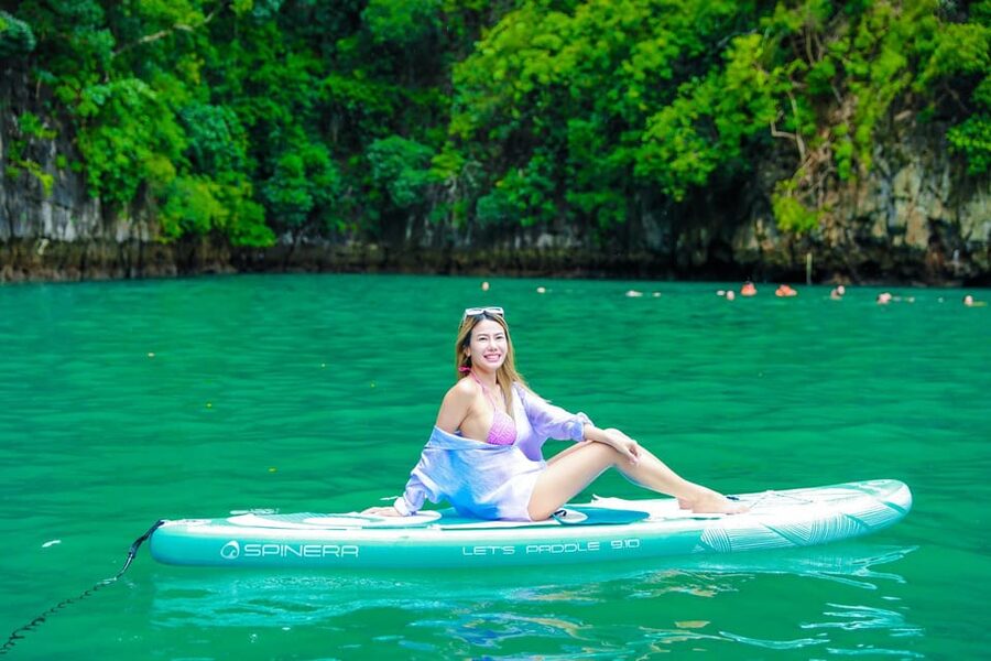Phuket: Ultimate Phi Phi & Maya Bay Speed Catamaran Tour - Pileh Lagoon for emerald-water swimming and easy options