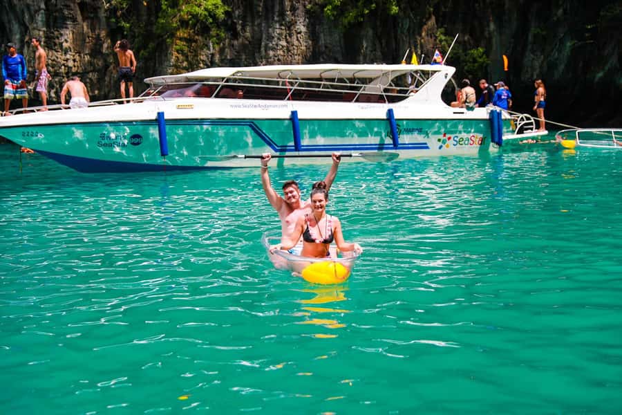 Phuket: Ultimate Phi Phi & Maya Bay Speed Catamaran Tour - Viking Cave and Khai Nai Island: the lighter, final beach payoff