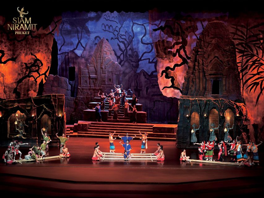 Siam Niramit Phuket Admission Ticket with Transfer Option - The pre-show magic: floating market village, lights, dance, Muay Thai, and elephant feeding