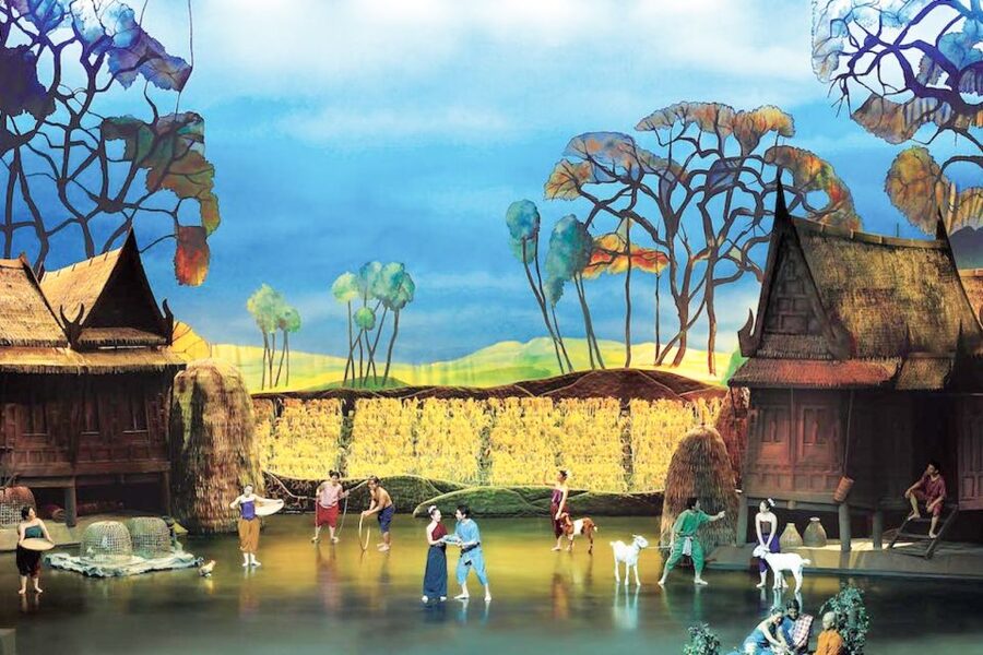 Siam Niramit Phuket Ticket with Optional Dinner & Transfer - Entering the Mock Thai Village: Markets, Light Shows, Boxing, and Elephants